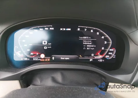 2020 BMW X3 M40I z USA, uszkodzony, nr VIN 5UXTY9C02LL304485